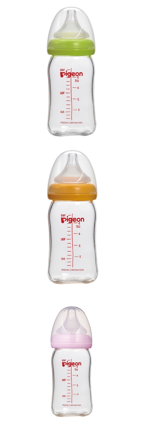 貝親PIGEON-寬口母乳實感玻璃奶瓶160ml