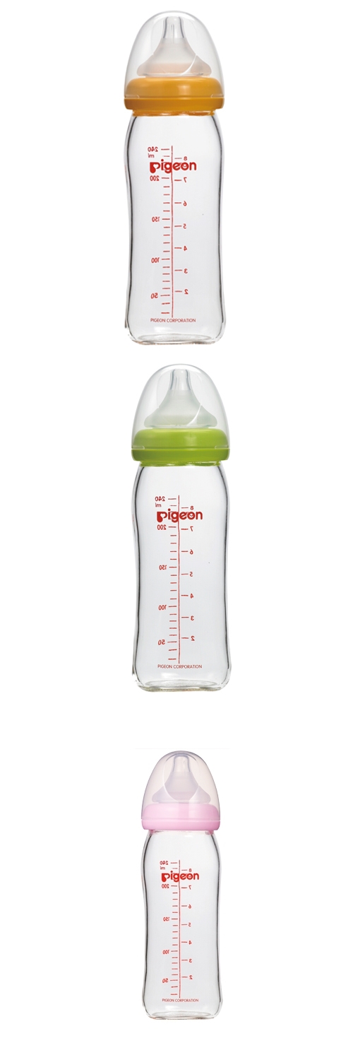 貝親PIGEON-寬口母乳實感玻璃奶瓶240ml