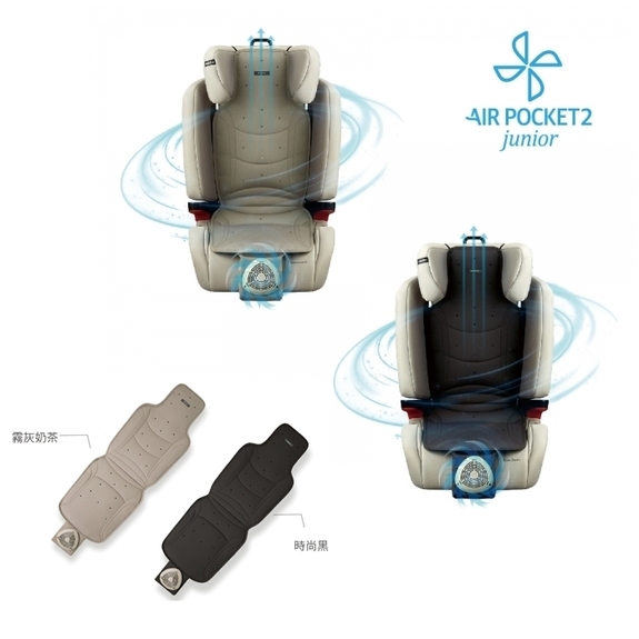 朴蜜兒-韓國Daiichi空氣清淨3D立體循環涼墊Junior2(USB風扇汽座坐墊)